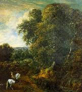 Corneille Huysmans Landscape with a Horseman in a Clearing oil